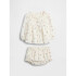 G LS LACE BBL SET IVORY FROST FLORAL