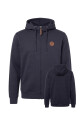 Campera O'Neill Full Zip Leather Patch Azul