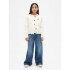 FRCH LOGO CARDI IVORY FROST