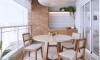 Mesa de Comedor 1.0 Redonda Linea Manhattan Blanco/Natural Mesa de Comedor 1.0 Redonda Linea Manhattan Blanco/Natural