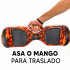 Combo De Skate Eléctrico 6.5" Con Luces Y Bluetooth + Asiento Para Hoverboard MULTICOLOR