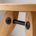 Mesa de comedor Gueridon 95 cm Negro