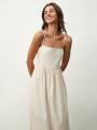 VESTIDO VENECIA BEIGE CLARO