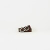 Cinturon Cleo en cuero graneado Marron