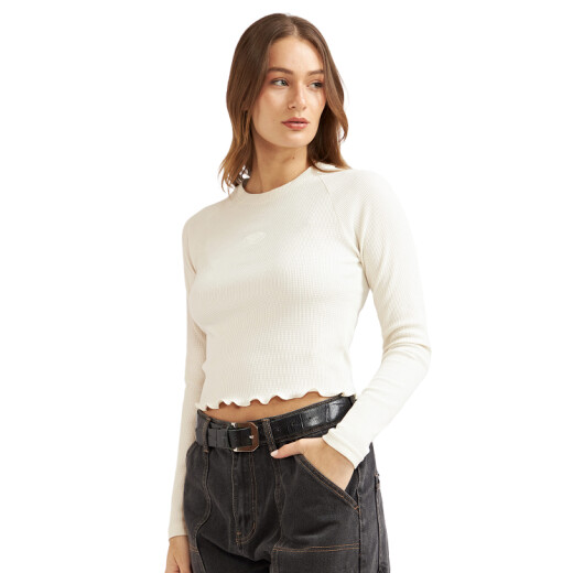 Buzo Roxy Basecamp - Blanco Buzo Roxy Basecamp - Blanco