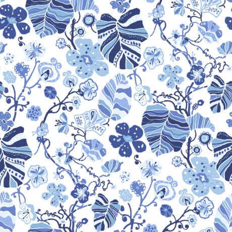 COLECCIÓN BLUEBELL - GWYNETH INDIGO FLORAL - N/A