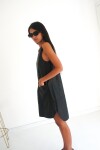 Sun Suede Dress Negro