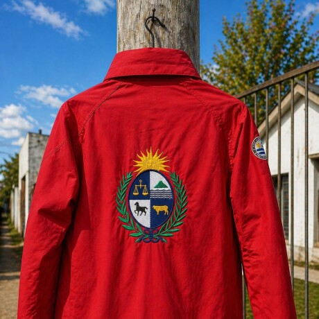 Campera Taslon Escudo Nacional Roja