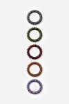 Set de 5 gomitas elastico shinny multicolor