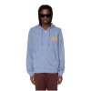 Polerones Para Hombre S-Ginn-Hood-Zip Light Blue