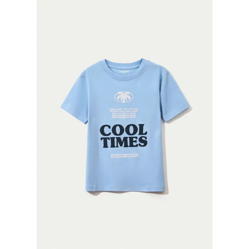 CAMISETA MM MASC AZUL CLARO