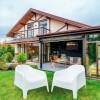 Set de 2 Silla Plastico Skarpo Jardin Liso Blanco