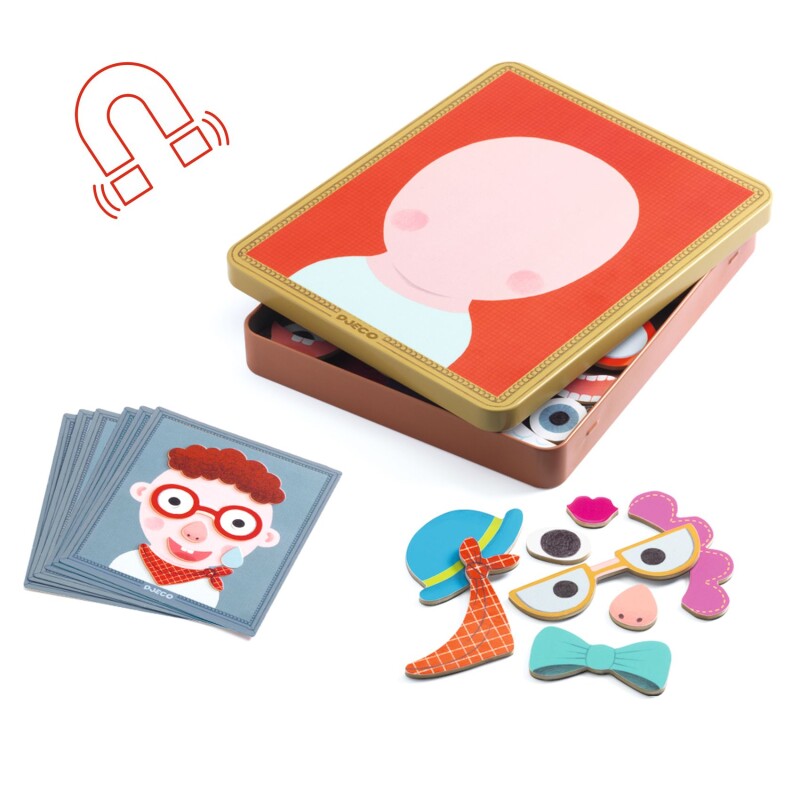 Juego Magnético Inzebox Caras Divertidas Djeco Juego Magnético Inzebox Caras Divertidas Djeco