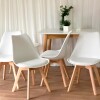 Silla Eames Pack 4 Unidades Acolchonada Calidad Premium Blanco