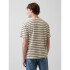 SS HVY ORIGINAL T GREEN STRIPE