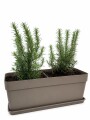 JARDINERA CON ROMEROS TAUPE