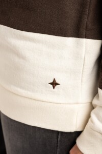 Sweater Polo Algodon Marron