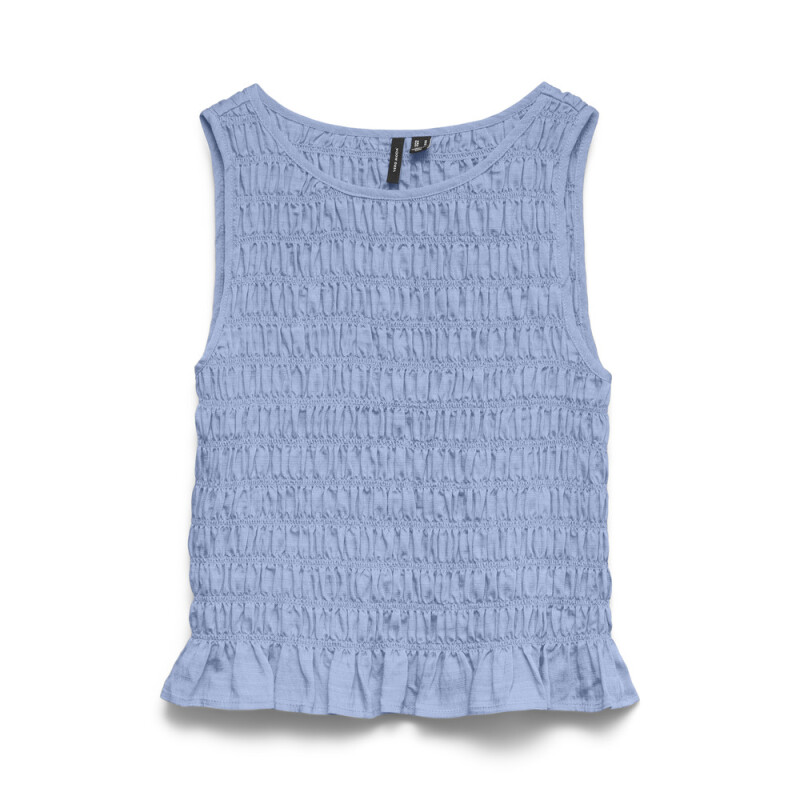 VMNORI SMOCK SL TOP WVN Brunnera Blue