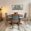 Juego Comedor Pata de Gallo con 4 sillas Romanas Juego Comedor Pata de Gallo con 4 sillas Romanas