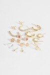 Set de 10 pins variados dorado
