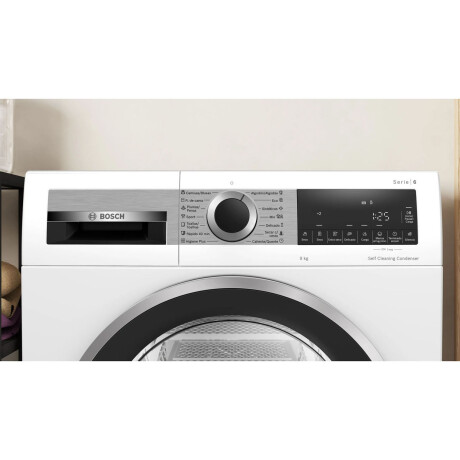 SECARROPAS CON BOMBA DE CALOR BOSCH 9-KG BLANCO WQG245D1ES