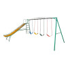 Juego Combinado Infantil con tobogán N°5. 4 hamacas de cincha. Juego Combinado Infantil con tobogán N°5. 4 hamacas de cincha.