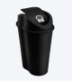 Papelera Tapa Vaiven 25l Negro Papelera Tapa Vaiven 25l Negro