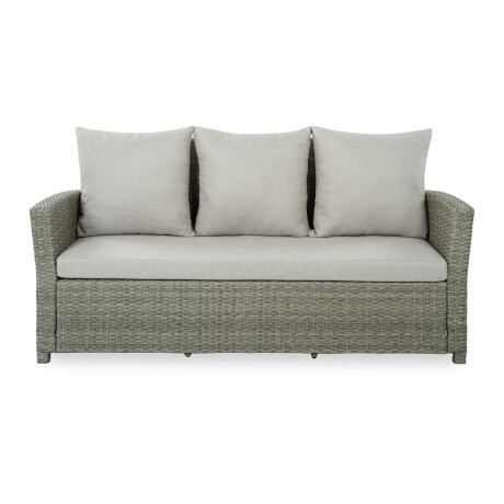 SET DE COMEDOR RATTAN-SINTETICO NATURAL-BEIGE MALIBU