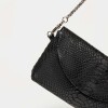 Mini bag Viena en cuero gamuza Negro