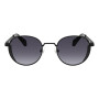 Lentes de sol De Acero Inoxidable Redondo Flap Gradiente/Negro