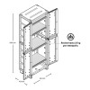 Armario de 2 puertas y 4 estantes Rimax Baru Armario de 2 puertas y 4 estantes Rimax Baru