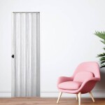 Puerta plegable PVC mont blanc 0,70x2,10m