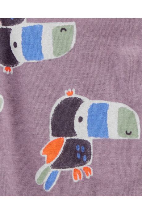 Set tres piezas monito corto, short y body de algodón Sin color