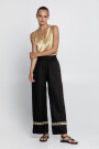 PANTALÓN FEATHER CHEVRON Negro