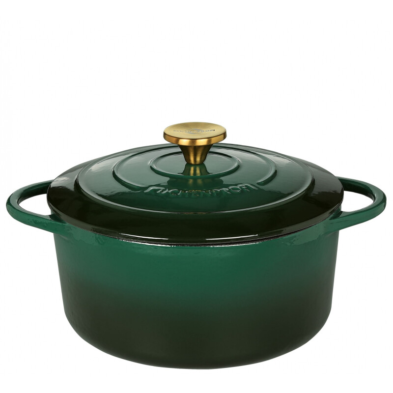 Olla Hierro Redonda 24cm Verde Oscuro Olla Hierro Redonda 24cm Verde Oscuro