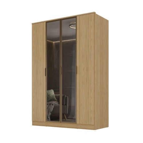 PLACARD 4 PUERTAS MDF MARRON RAVI