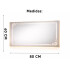 Espejo Rectangular Con Led Baño Led09 60 X 80 Cm Desempañador ESPEJO RECTANGULAR LED09 60X80