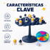 Juego de Mesa de Equilibrio Astronautas 50 Piezas Negro 1