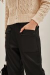 Pantalon Cargo Satin Negro