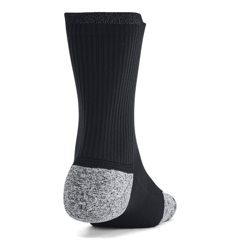UA Velociti Run Cush 3p Crew-WHT BLK-001