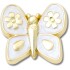 Jibbitz Gold Pearlized Butterfly Multicolor