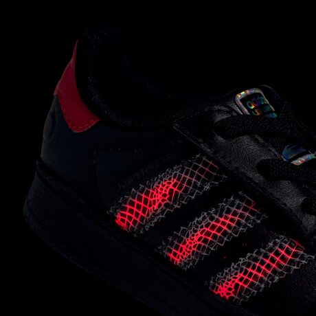 Championes adidas Superstar Con Luces Led De Niño Black