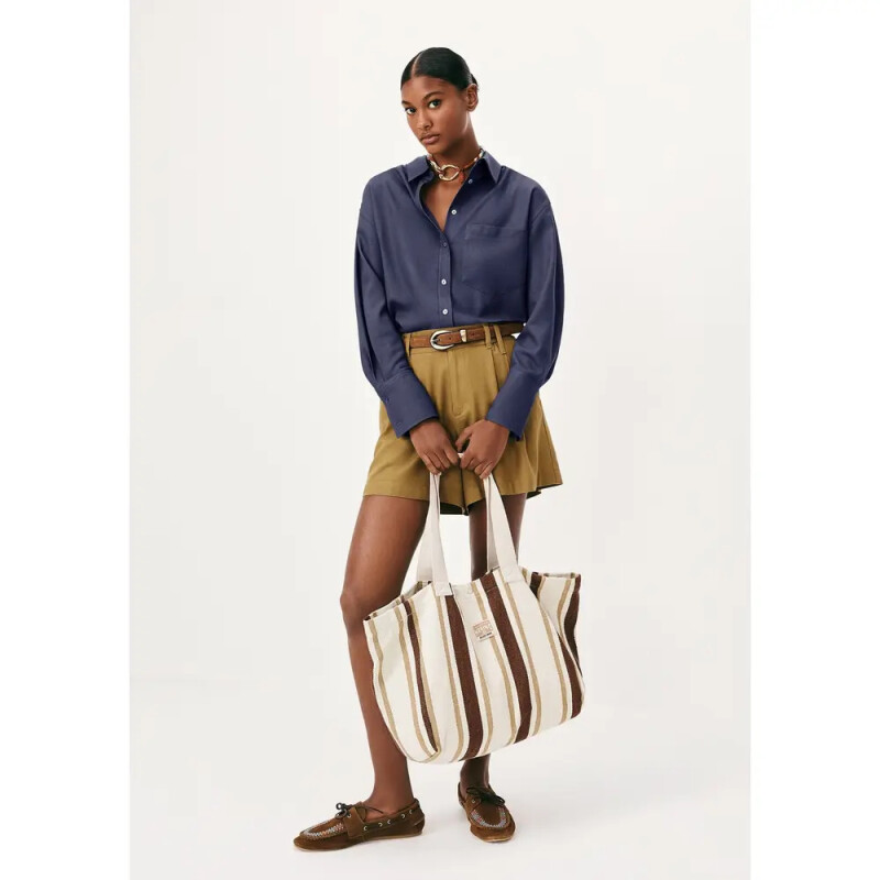 CAMISA FEM AZUL ESCURO