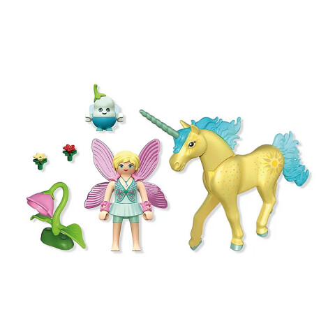 Unicornio y Hada en el Bosque Playmobil 24 Piezas U