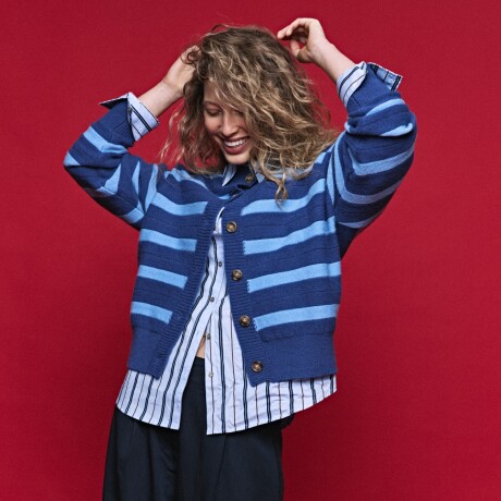 CARDIGAN STUD Azul