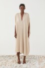 VESTIDO CAFTÁN Beige