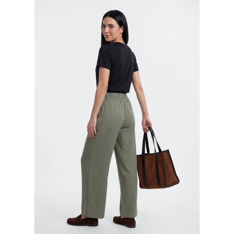CALCA FEM VERDE MILITAR