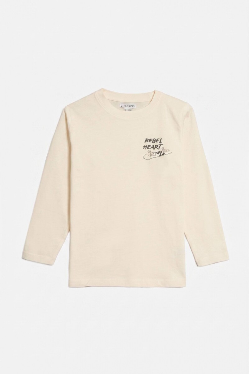 Remera estampada mangas largas CRUDO
