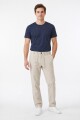 Pantalon con cintura ajustable BEIGE