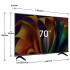 Smart Tv 70" Hsense 70a6n 4k Ultra Hd TV 70 HISENSE 4K 70A6N